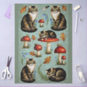 Decoupage Celestial Kitten 薄葉紙 (クラフト)