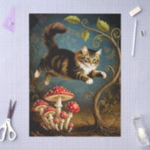 Decoupage Celestial Kitten 薄葉紙 (クラフト)