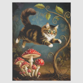 Decoupage Celestial Kitten 薄葉紙