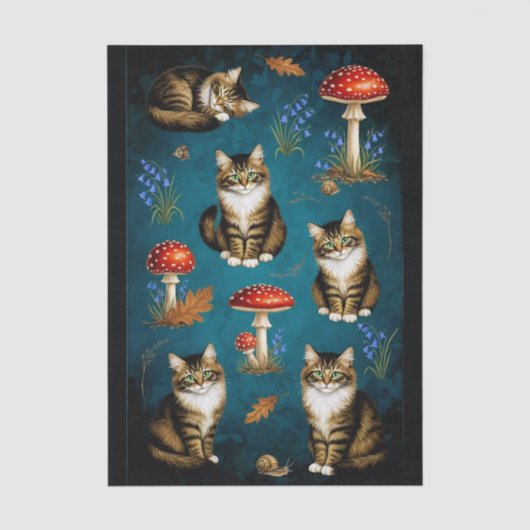 Decoupage Celestial Kitten 薄葉紙 (正面)