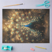 Decoupage Celestial Peacock Regal Elegance 薄葉紙 (クラフト)