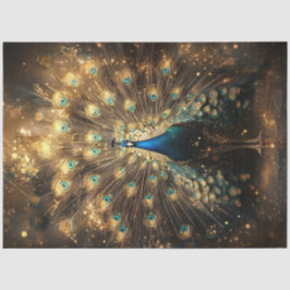 Decoupage Celestial Peacock Regal Elegance 薄葉紙