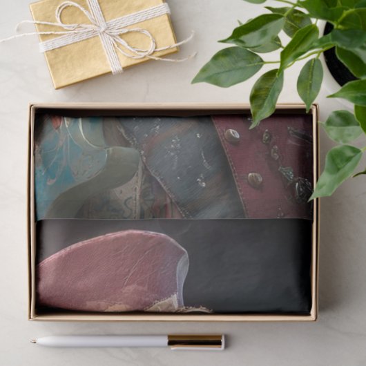 Decoupage Chameleon Rock Fur Feather Funk Band 薄葉紙 (ギフト)