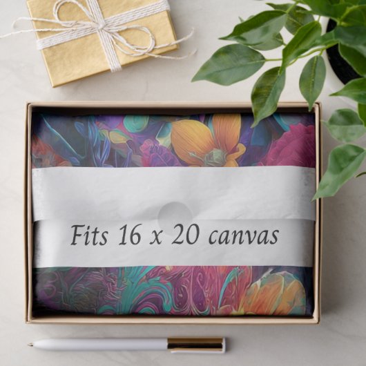 Decoupage Cheshire Cat Fits 16x20 Canvas 薄葉紙 (ギフト)