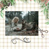 Decoupage Christmas Angel Country Road  薄葉紙