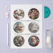 Decoupage Christmas Designs for Snow Globe 3.5" 薄葉紙 (クラフト)