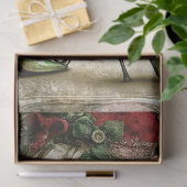 Decoupage Christmas Elf Legs White Stocking 薄葉紙 (ギフト)