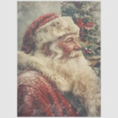 Decoupage Christmas Traditional Santa Claus 薄葉紙 (正面)
