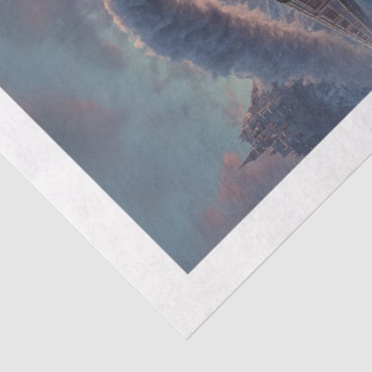 Decoupage Christmas Train Winter Scene Ireland  薄葉紙 (詳細)