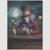 Decoupage Clockmaster Checkerboard Table Full Moon 薄葉紙 (正面)