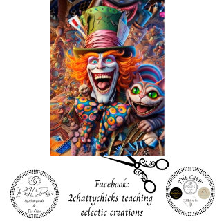 Decoupage Clown & Cat Chaos Enchanted Forest  薄葉紙
