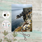 Decoupage Coastal Cliffside in Ireland  薄葉紙