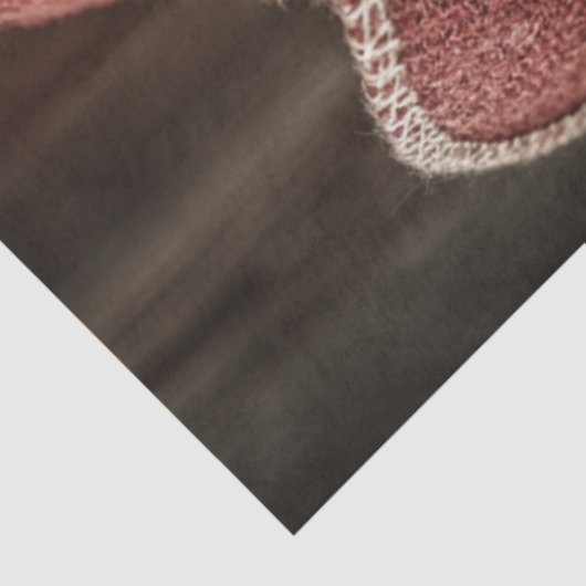 Decoupage Cowboy Santa Peeking Rustic Fence  薄葉紙 (詳細)