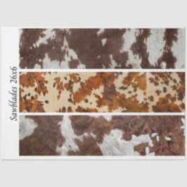 Decoupage Cowhide Rustic Handsaw Panel Designs  薄葉紙