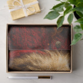 Decoupage Crimson Dramatic Santa Portrait  薄葉紙 (ギフト)