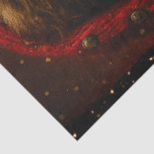 Decoupage Crimson Dramatic Santa Portrait  薄葉紙 (詳細)