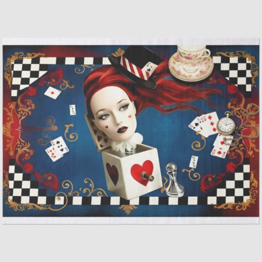 Decoupage Curious Wonderland 薄葉紙 (正面)