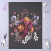 Decoupage Dark Botanical Bloom 薄葉紙 (クラフト)