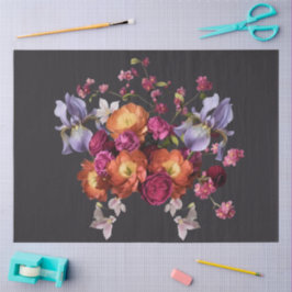 Decoupage Dark Botanical Bloom 薄葉紙