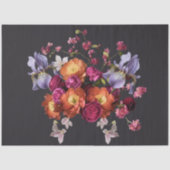 Decoupage Dark Botanical Bloom 薄葉紙 (正面)