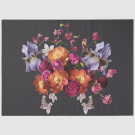 Decoupage Dark Botanical Bloom 薄葉紙