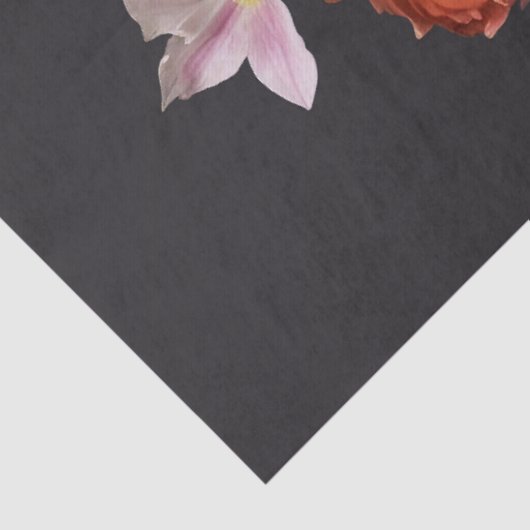 Decoupage Dark Botanical Bloom 薄葉紙 (詳細)