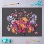 Decoupage Dark Botanical Bloom 薄葉紙 (クラフト)