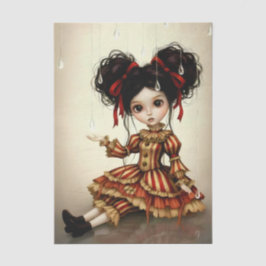 Decoupage Dark Circus Doll 薄葉紙