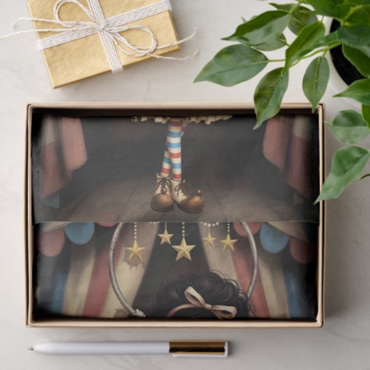 Decoupage Dark Circus Doll 薄葉紙 (ギフト)