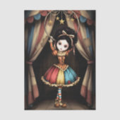 Decoupage Dark Circus Doll 薄葉紙 (正面)