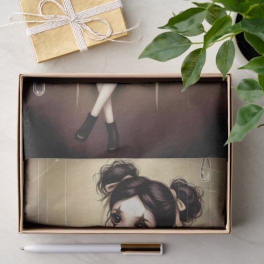 Decoupage Dark Circus Doll 薄葉紙 (ギフト)