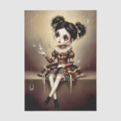 Decoupage Dark Circus Doll 薄葉紙 (正面)