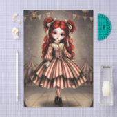 Decoupage Dark Circus Doll 薄葉紙 (クラフト)