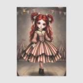 Decoupage Dark Circus Doll 薄葉紙 (正面)