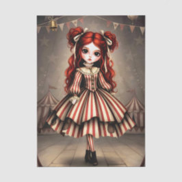 Decoupage Dark Circus Doll 薄葉紙