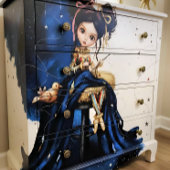 Decoupage Dark Circus Doll 薄葉紙