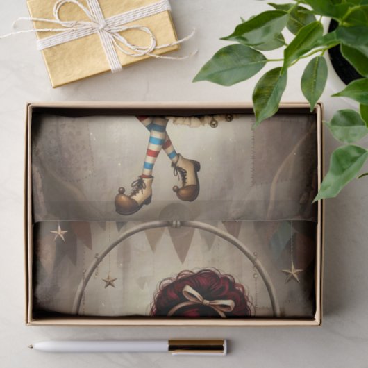 Decoupage Dark Circus Doll 薄葉紙 (ギフト)