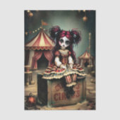 Decoupage Dark Circus Doll 薄葉紙 (正面)