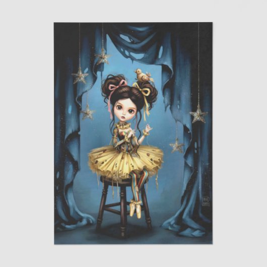 Decoupage Dark Circus Doll 薄葉紙 (正面)