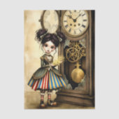 Decoupage Dark Circus Doll 薄葉紙 (正面)