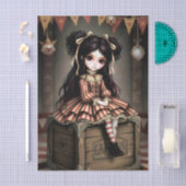 Decoupage Dark Circus Doll 薄葉紙 (クラフト)