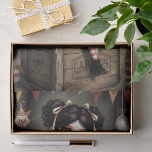 Decoupage Dark Circus Doll 薄葉紙 (ギフト)