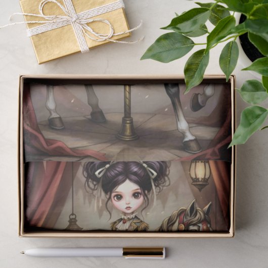 Decoupage Dark Circus Doll 薄葉紙 (ギフト)