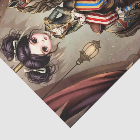 Decoupage Dark Circus Doll 薄葉紙 (詳細)