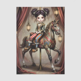 Decoupage Dark Circus Doll 薄葉紙