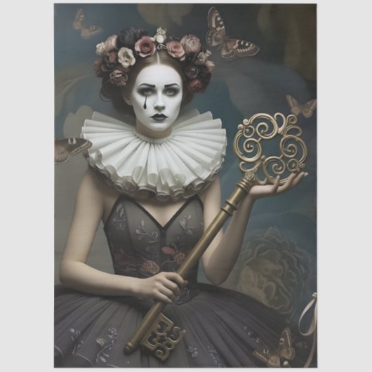 decoupage Dark Poetic Imagery  薄葉紙 (正面)