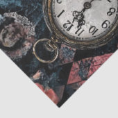 Decoupage Decoupage Vintage Tea Cups Clock Collage 薄葉紙 (詳細)