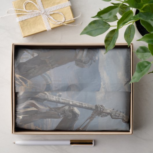 Decoupage Desert Skeleton Fur Feathers Funk Band 薄葉紙 (ギフト)