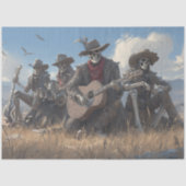 Decoupage Desert Skeleton Fur Feathers Funk Band 薄葉紙 (正面)