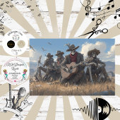 Decoupage Desert Skeleton Fur Feathers Funk Band 薄葉紙